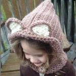 Baby Girls Hat With Scarf