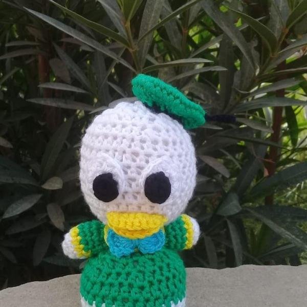 Canard Donald au crochet fait main