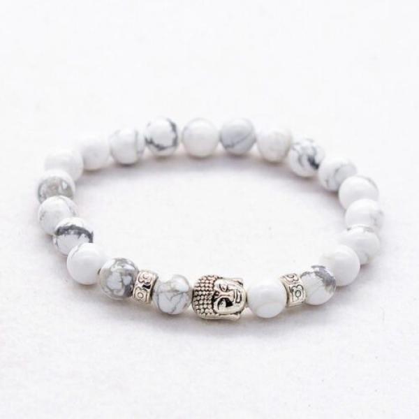 Buddha head bracelet made of beads