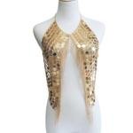 Handmade sequin body chain