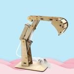 Handmade Wooden Hydraulic Excavator Model