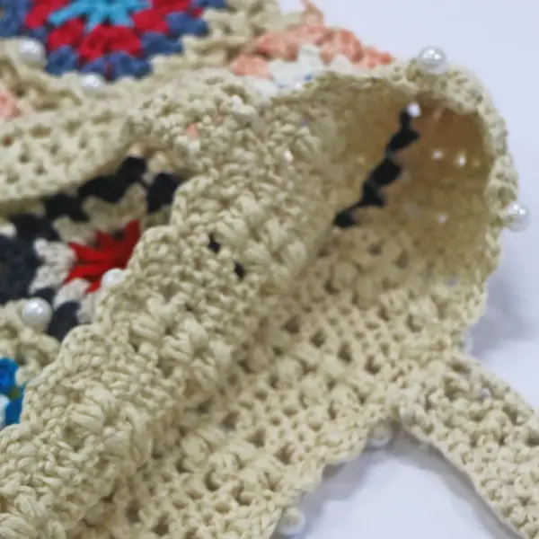 Grand sac fourre-tout fait main au crochet