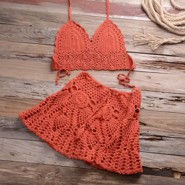 Handmade Knitted Cover Beachwear