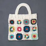 Grand sac fourre-tout fait main au crochet