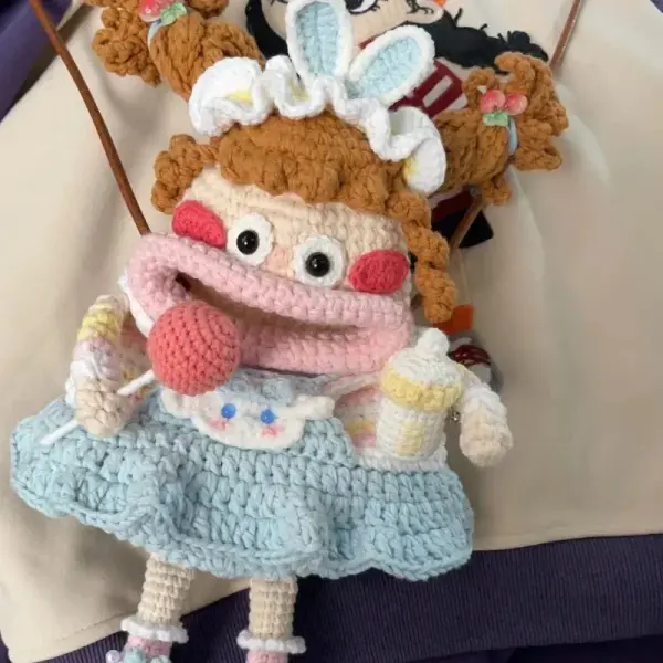 Handmade Crochet Cute dolly bag