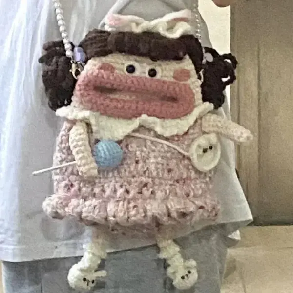 Handmade Crochet Cute dolly bag