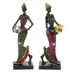 African Dancing Woman Miniatures Statue