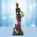 Statue miniature de femme danseuse africaine