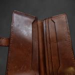 Handmade men's wallet made of natural leather