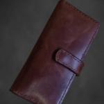 Handmade men's wallet made of natural leather