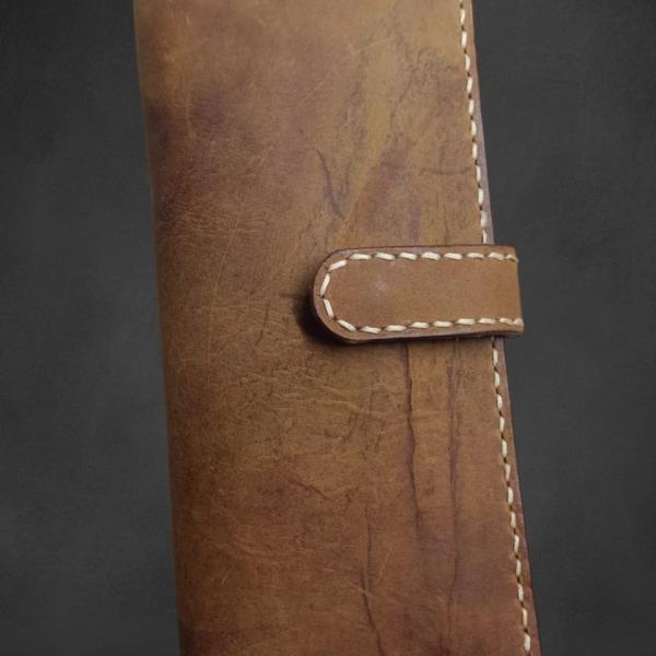 Handmade men's wallet made of natural leather